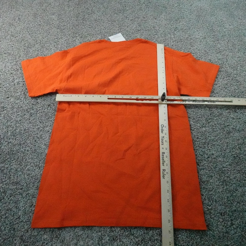 NEW Champion Shirt Mens S Orange Graphic Logo Short Sleeve Tee T-Shirt Casual - Picture 6 of 11